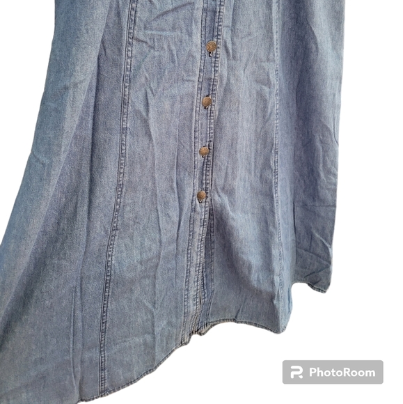 Vtg d.frank Jean Button Dress 4 Cottagecore - Picture 3 of 12